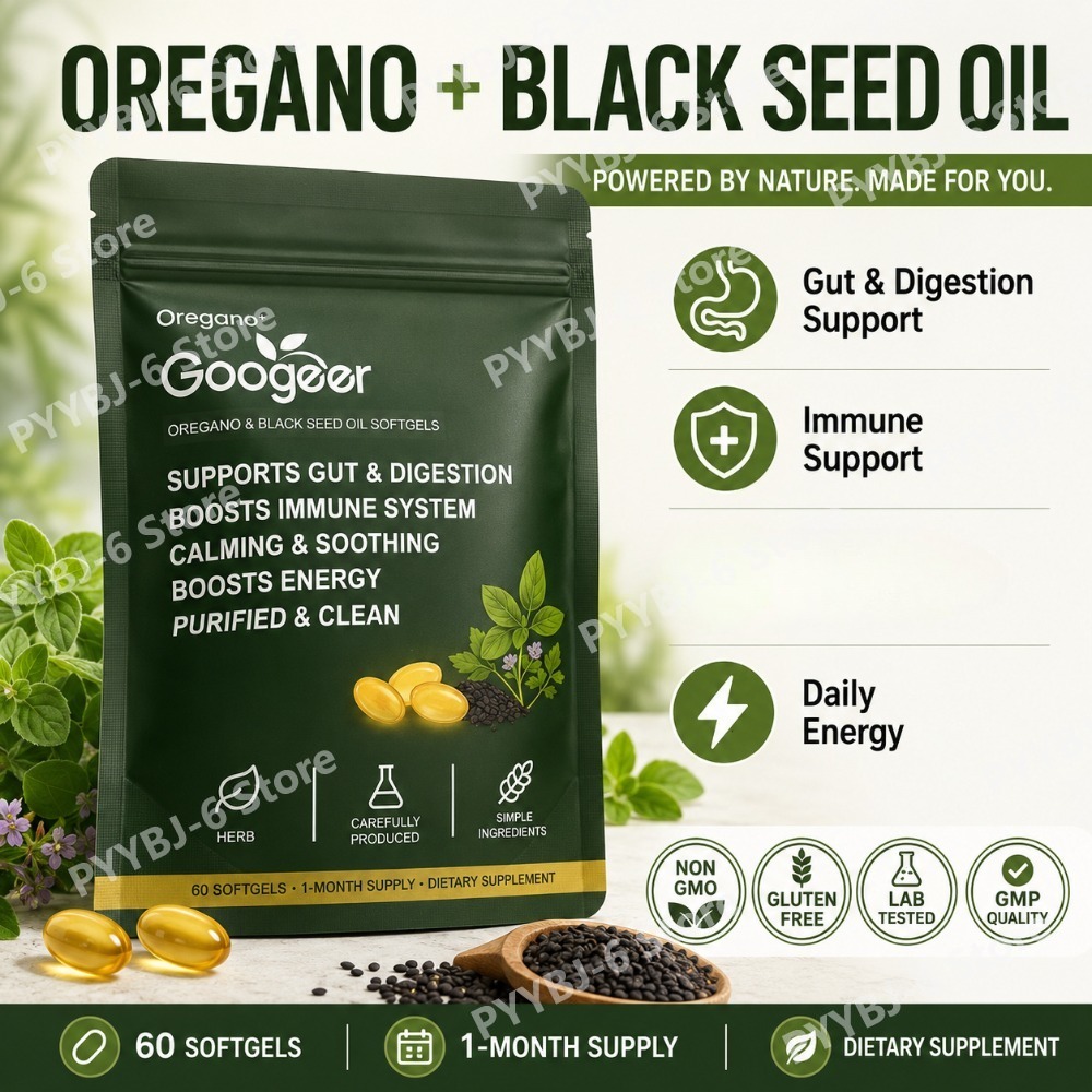 Herbal Wellness Formula - Oregano Black Seed Oil Softgels 60pcs