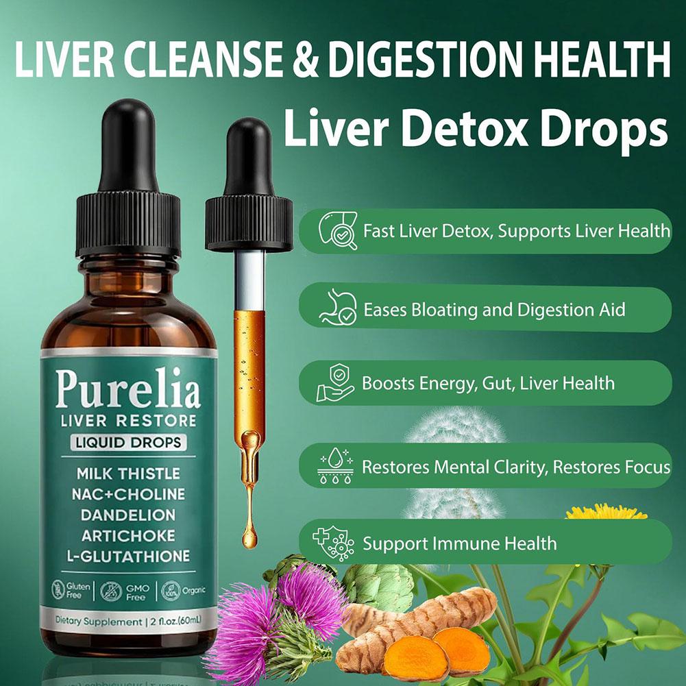 Purelia Liver Restore Liquid D - Herbal Wellness Formula ulasan dan harga