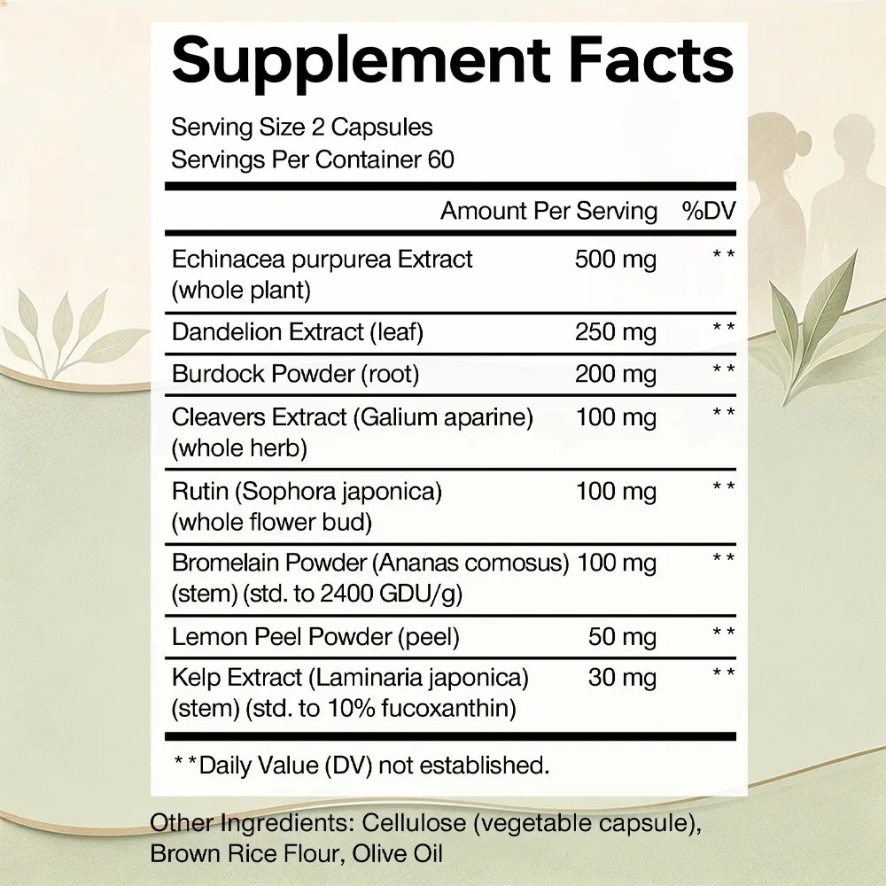 Lymphatic Cleanse Supplement - - Herbal Wellness Formula ulasan dan harga